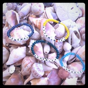 Custom bracelets... words of positivity